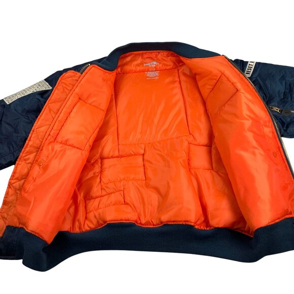 RARE OG HSTRY BY NAS God's Son Bomber Jacket Mens Size L Navy - Picture 11 of 12